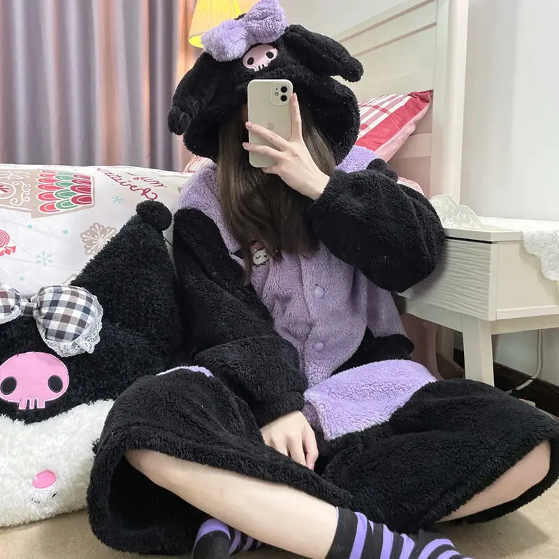 2Pcs Hello Kittys Plush Pajama - Winter Clothing For Kids のレビューと価格